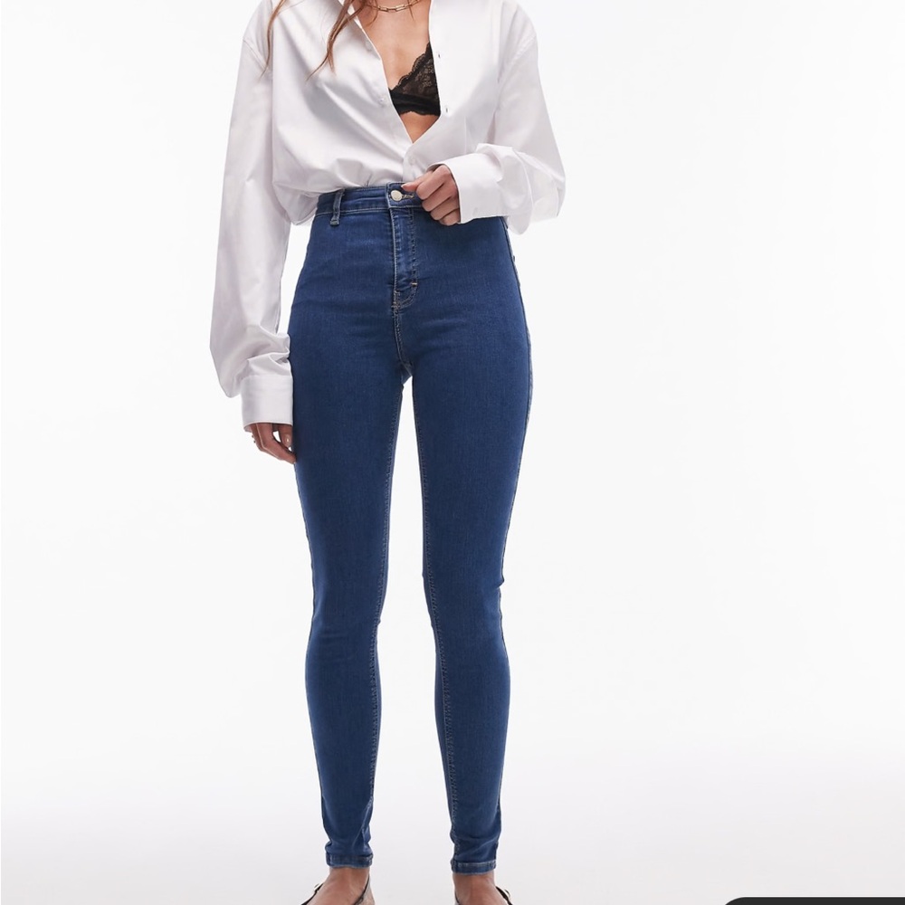 Topshop Joni pants blue